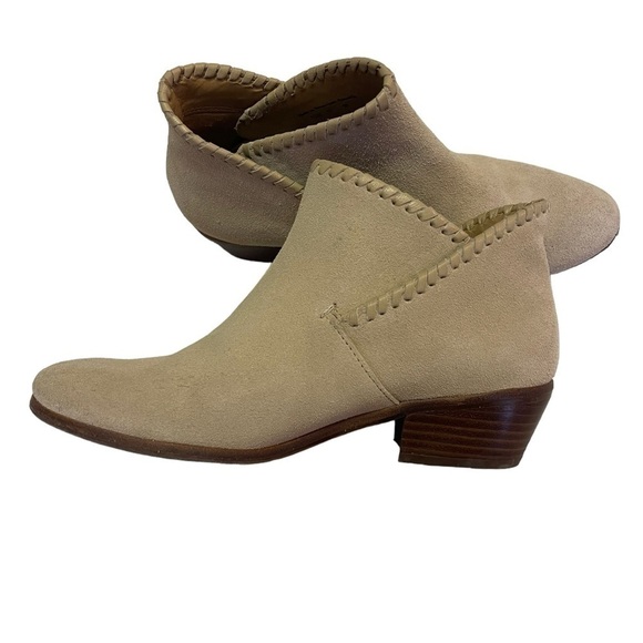 Jack Rogers suede sand color booties womens size 6.5 - Picture 5 of 8